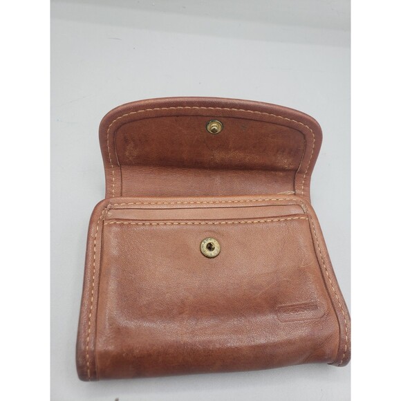 Coach Vintage Brown Leather Wallet & Key Case Multifunction ID Coin Pouch - Picture 6 of 15